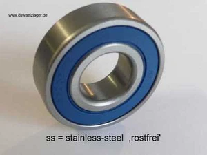 ** 1x rodamiento de bolas ranurado SS-698-2RS - Niro - ...... 8x19x6mm..... ** NUEVO ** - Imagen 1 de 1