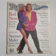 Rolling Stone Rod Stewart Rachel Hunter Norman Mailer Spike Lee GNR Waterboys F
