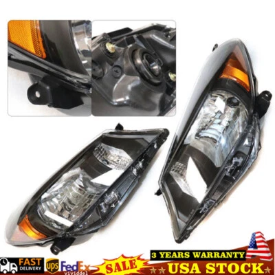 Pair For 2012-2014 Toyota Yaris Hatchback Left+Right Headlights Headlamps Assy - Изображение 1 из 4