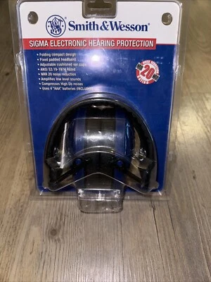 Protetores auriculares Smith & Wesson Sigma Electronic NRR 20 redução de ruído - Imagem 1 de 4