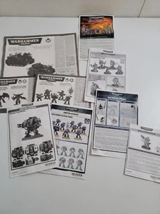 Warhammer 40K Space Marine Montageanleitungen Lot gebraucht Rhino Dreadnaught mehr - Bild 1 von 6