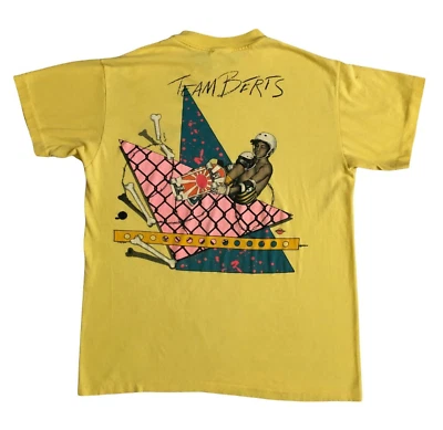 Camiseta Berts Surf Shop North Carolina Team Berts 1980 Patinaje Gráfico Vintage Foto 1 de 4