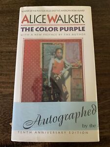 Alice Walker- The Color Purple- signed tenth anniversary edition