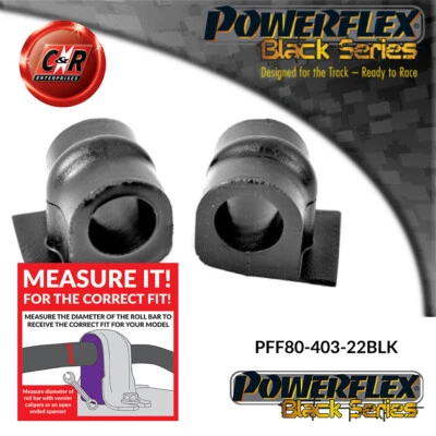 Powerflex Black Frente Arb Soportes 22mm para Vauxhall Astra Mk3 91-98 - Imagen 1 de 4