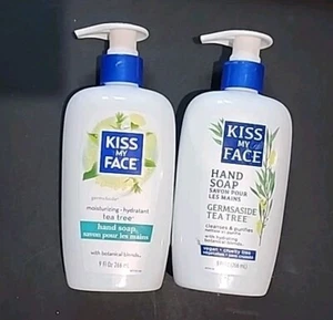2 Kiss My Face Germsaside Tea Tree Oil 9oz Pump Vegan Cruelty Free Hand Soap NEW - Picture 1 of 1