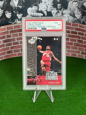 2004 Upper Deck #UD-7 LeBron James PSA 7 National Trading Card Day *FREE SHIP* - Image 1 of 3