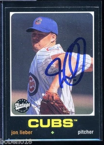 Tarjeta vintage firmada por Jon Lieber autografiada AUTO 2002 #164 - Imagen 1 de 1