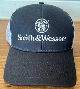 S&W Smith & Wesson Adjustable Mesh Back Baseball Cap Hat - Picture 1 of 2