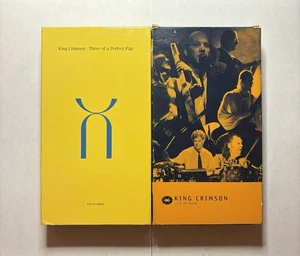King Crimson Three of a Perfect Pair 1997 / Live in Japan 1996 VHS Tapes - Picture 1 of 3