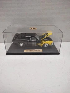 Tootsie Toy '70 Boss Mustang  Black / Flames In Hard Plastic Display Case #2653 - Picture 1 of 6