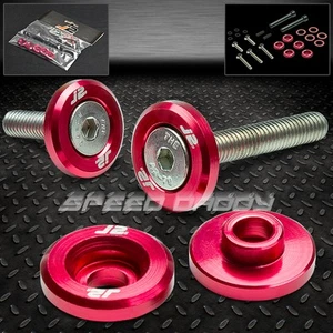 J2 ALUMINUM ENGINE VALVE COVER WASHER+METAL BOLT KIT FOR 88-00 CIVIC CRX RED - Picture 1 of 1