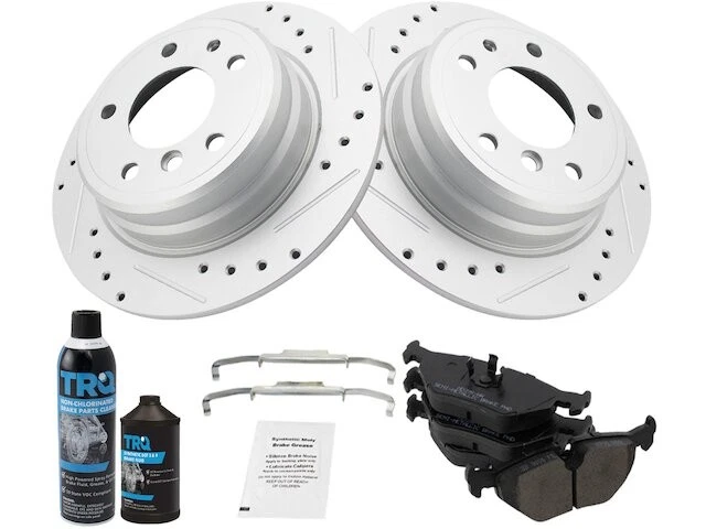 Kit de pastillas de freno trasero y rotor para BMW 525i 1989-1995 1990 1991 1992 1993 ZW158YM Foto 1 de 1