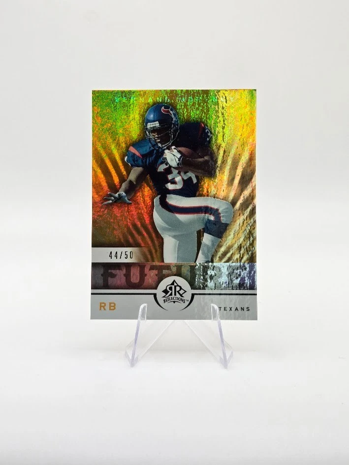 Vernand Morency 2005 Upper Deck Rookie Reflections RC Future Gold SP /50 #278 - Image 1 of 2