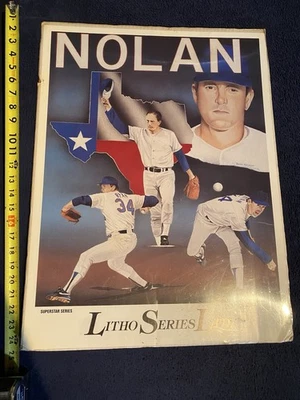 Vintage Nolan Ryan Texas Rangers Limited Edition Artist Poster! /10,000 - Image 1 of 4