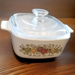 Cazuela vintage Corning Ware A-1 1/2-B Le Persil La Sauge tapa Pyrex A7C - Imagen 1 de 13