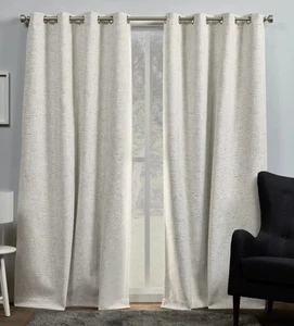 Exclusive Home Burke 100% Blackout Grommet Top Curtain Panel Pair, 52"x84",... - Picture 1 of 6