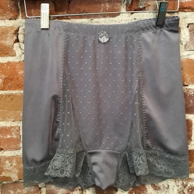 Bragas Rhonda gris cizalla malla punto pin-up retro cintura alta nuevas Foto 1 de 4