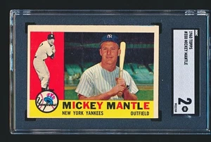 1960 Topps MICKEY MANTLE #350 SGC 2 - Picture 1 of 2