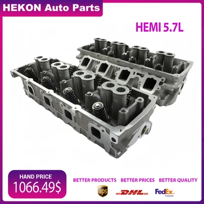Hemi 5.7L Left & Right Cylinder Head Pair For 2009-2015 Chrysler Dodge Jeep Ram - Image 1 of 4