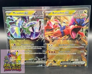 MIRAIDON EX/ KORAIDON EX-NM-122/162-120/132-TEMPORAL FORCES-SHIPPING INCL - Picture 1 of 5