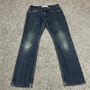 Levis Jeans Boys 16 Blue 511 Slim Straight Mid Rise Medium Wash Workwear Denim - Picture 1 of 12