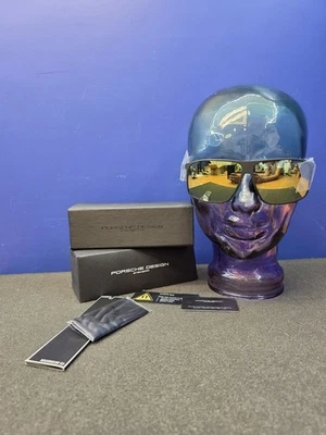 NUEVO ORIGINAL PORSCHE DESIGN P8594 A GAFAS DE SOL CUADRADAS NEGRO MATE 62MM Foto 1 de 4