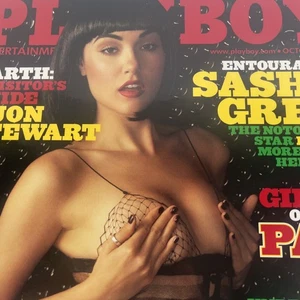 Playboy Magazine October 2010 Sasha Grey Centerfold Intact - Imagen 1 de 8