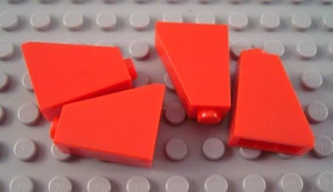 New LEGO Lot of 4 Red 2x1x2 Slopes - Picture 1 of 1