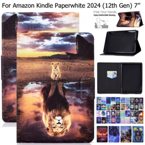 Shockproof Stand Case For Amazon Kindle Paperwhite 2024 12th Gen 7'' Flip Cover - Picture 1 of 72