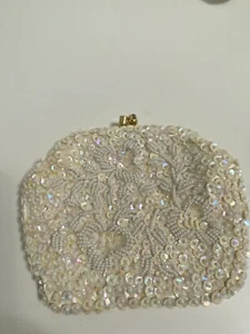 Vintage Beaded Small Accessory Purse - Picture 1 of 2