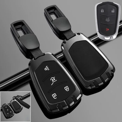 Zinc Alloy Silicone Car Key Fob Case Cover For Cadillac SRX XT4 VT6 XTS ATS XT5 Foto 1 de 4