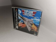 Top Gun Fire at will  Game for Playstation 1 PS1 Complete CIB B21