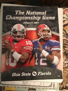 2007 BCS National Championship Ohio State vs Florida Gators Fiesta Bowl-Programm - Bild 1 von 2