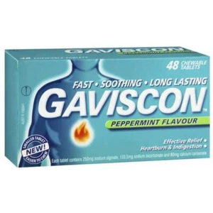 Gaviscon Peppermint 48 Chewable Tablets - Picture 1 of 1