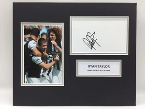 RARE Ryan Taylor Newcastle United Signed Photo Display + COA AUTOGRAPH - Picture 1 of 3