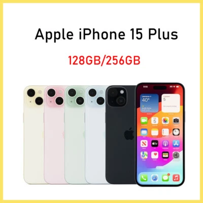 Apple iPhone 15 Plus 128GB/256GB 5G iOS Handys Ohne SIMLOCK Unlocked 6,7 Zoll - Bild 1 von 4