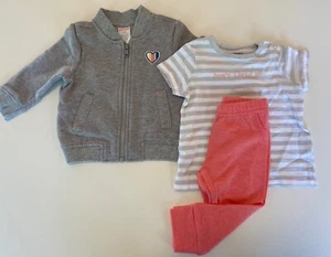 NUEVO CON ETIQUETAS 3 Piezas Gymboree LLUVIA O BRILLO Sudadera Top Leggings CONJUNTO 6 12 Meses - Imagen 1 de 6
