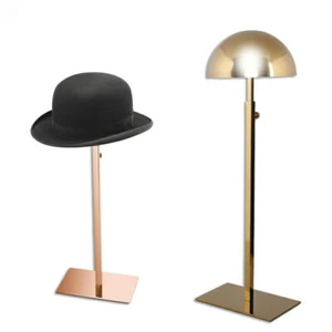 10 PIEZAS Oro Ajustable Metal Sombrero Gorra Pantalla Soportes Soporte Estantes Envío Gratuito - Imagen 1 de 5