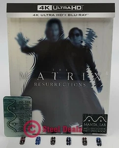 THE MATRIX RESURRECTIONS [4K UHD + 2D] Blu-ray STEELBOOK [MANTA LAB] FULLSLIP - Picture 1 of 10