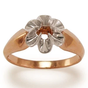 14k Rose Gold Engagement Setting Ring for round diamond 5 to 9 $789.00 #R1172 - Picture 1 of 4
