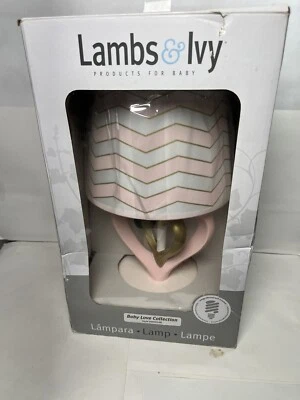 Lambs & Ivy Baby Love Lamp. - Image 1 of 4