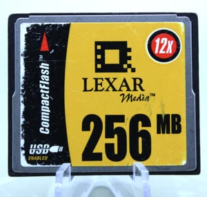 Lexar Media 256MB 12X CompactFlash CF Memory Card - Photo 1 sur 3