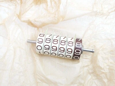 Rueda odómetro Autolite 6 rollos vintage años 40 a 60 19775 blanco marrón NOS Foto 1 de 4