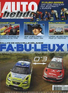 AUTO HEBDO n°1613 05/09/2007 SMART FOR TWO BRABUS WRC NOUVELLE ZELANDE KUBICA - Picture 1 of 1