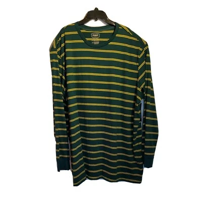 Camisa LS a rayas verde con rayas amarillas Big & Tall 4XLT Foundry Co. para hombre nueva con etiquetas Foto 1 de 4