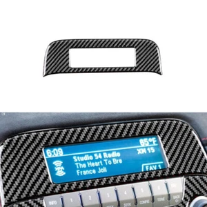 Carbon Fiber Central Console Display Panel Trim For Chevrolet Camaro 2010-2015 - Picture 1 of 10