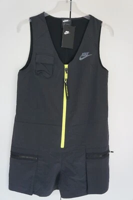 Nike Icon Clash  Damen Jumpsuit Overall Sport Freizeit Größe S Schwarz -  NEU - - Bild 1 von 4