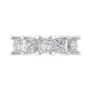 2.5Ct Everyday Promise Eternity Ring Band, Real Gold, Anniversary Wedding Gift - Picture 1 of 20