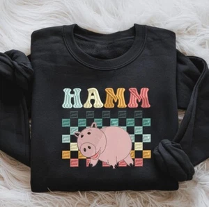 Toy Story Movie Hamm Custom Embroidered Sweatshirt/Hoodie - Picture 1 of 3