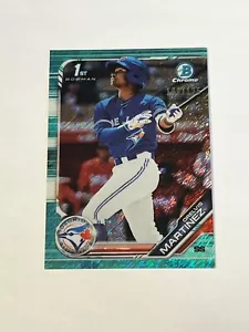2019 1st Bowman Chrome Orelvis Martinez Aqua Shimmer Refractor /125 BCP-69 - Picture 1 of 9